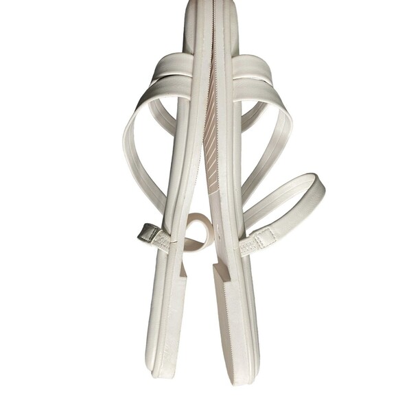 Rachel Zoe White Strappy Square Toe Slip On - Picture 6 of 7